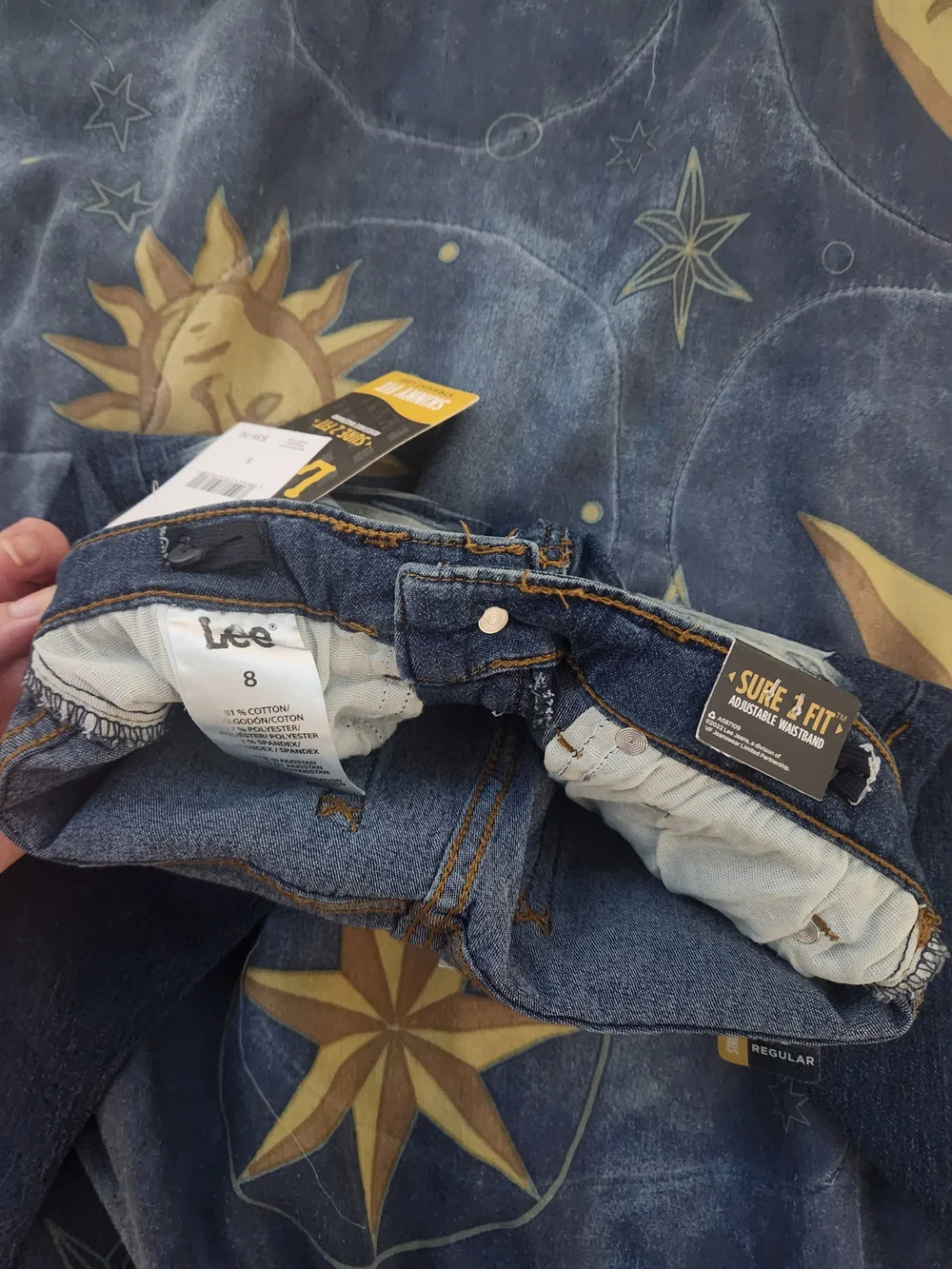 Lee Boys Blue Distressed Skinny Jeans